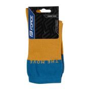 ponožky FORCE MOVE, žluto-modré L-XL/42-46