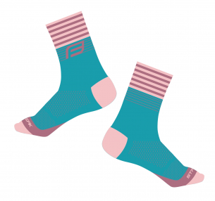 ponožky FORCE STREAK modro-růžové