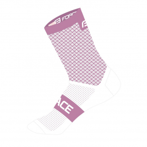ponožky FORCE TRACE růžovo-bílé