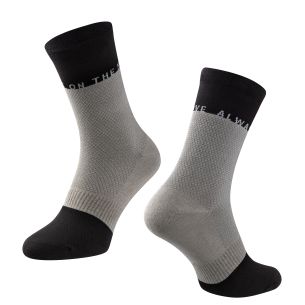 ponožky FORCE MOVE, šedo-černé S-M/36-41