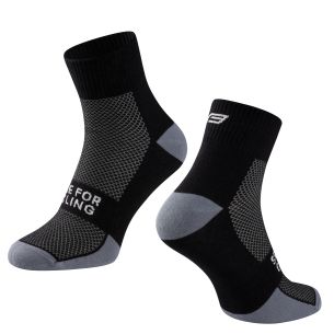 ponožky FORCE EDGE, černo-šedé S-M/36-41