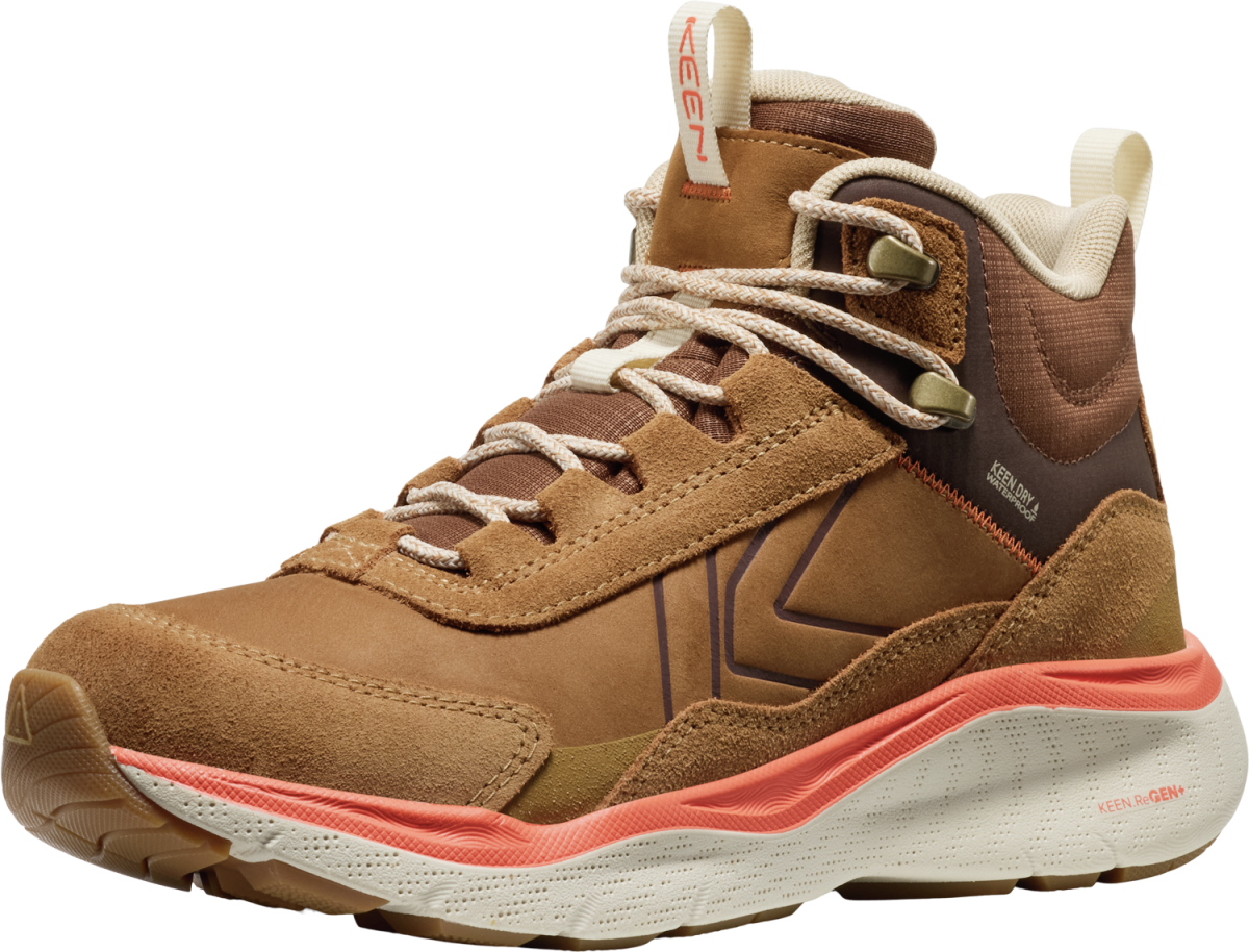 Boty Keen LEIKI LEATHER MID WP WOMEN chipmunk/birch US 8,5 Boty Keen LEIKI LEATHER MID WP WOMEN chipmunk/birch US 8,5