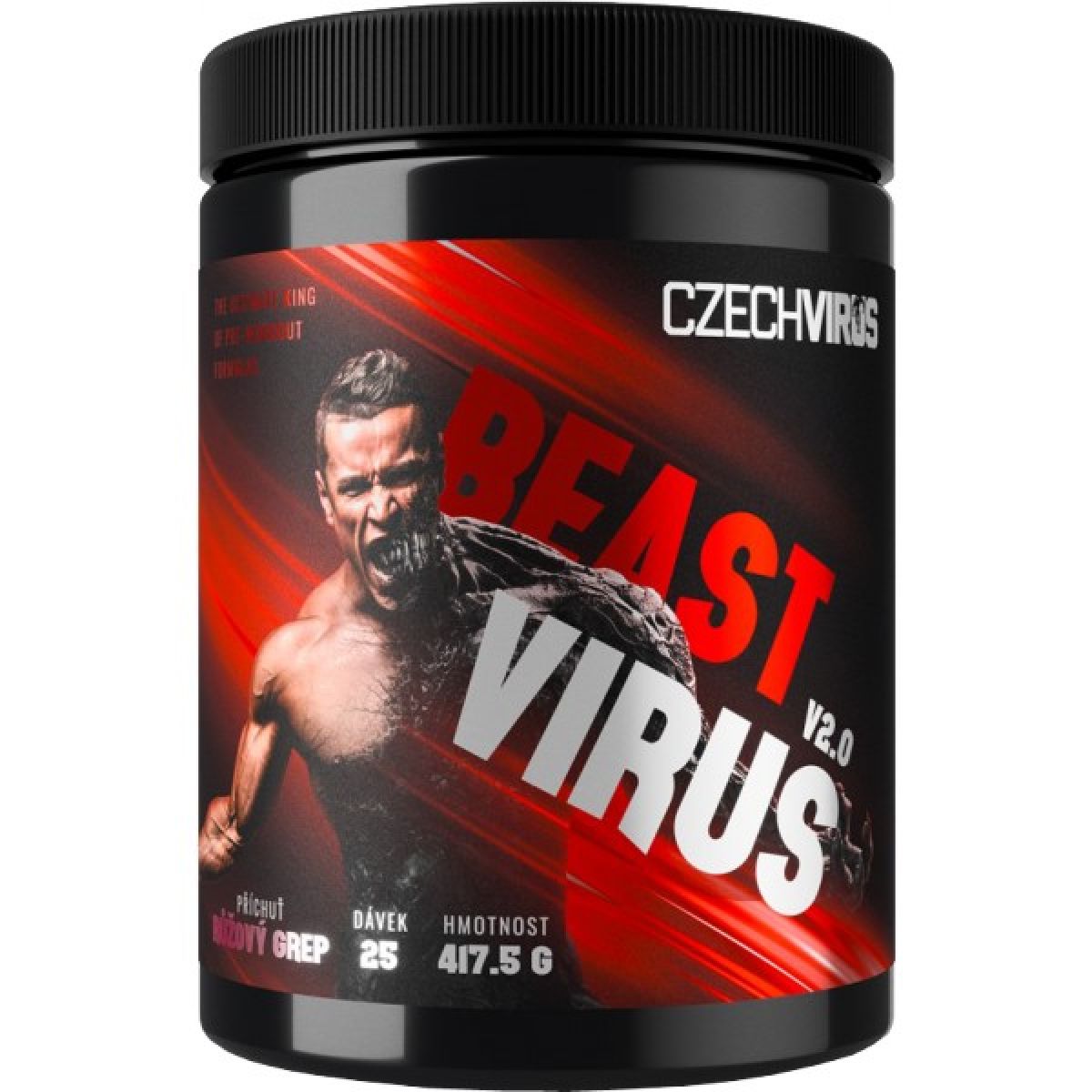 Beast Virus V2.0 - 417,5 g, růžový grep Beast Virus V2.0 - 417,5 g, růžový grep