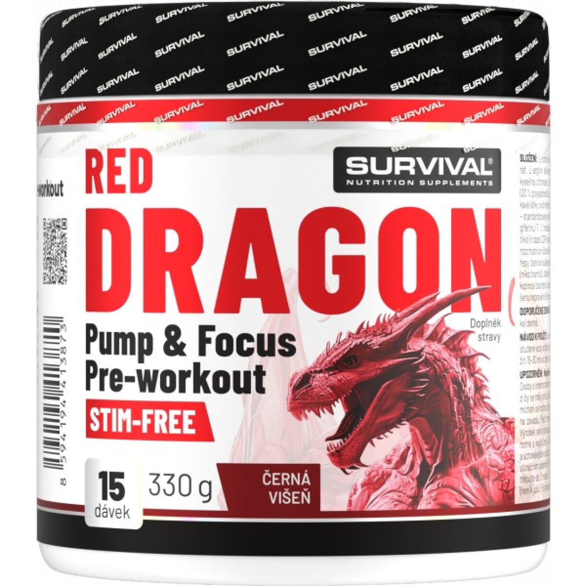 Red Dragon Pump & Focus Pre-workout - 330 g, jablko-mango Red Dragon Pump & Focus Pre-workout - 330 g, jablko-mango