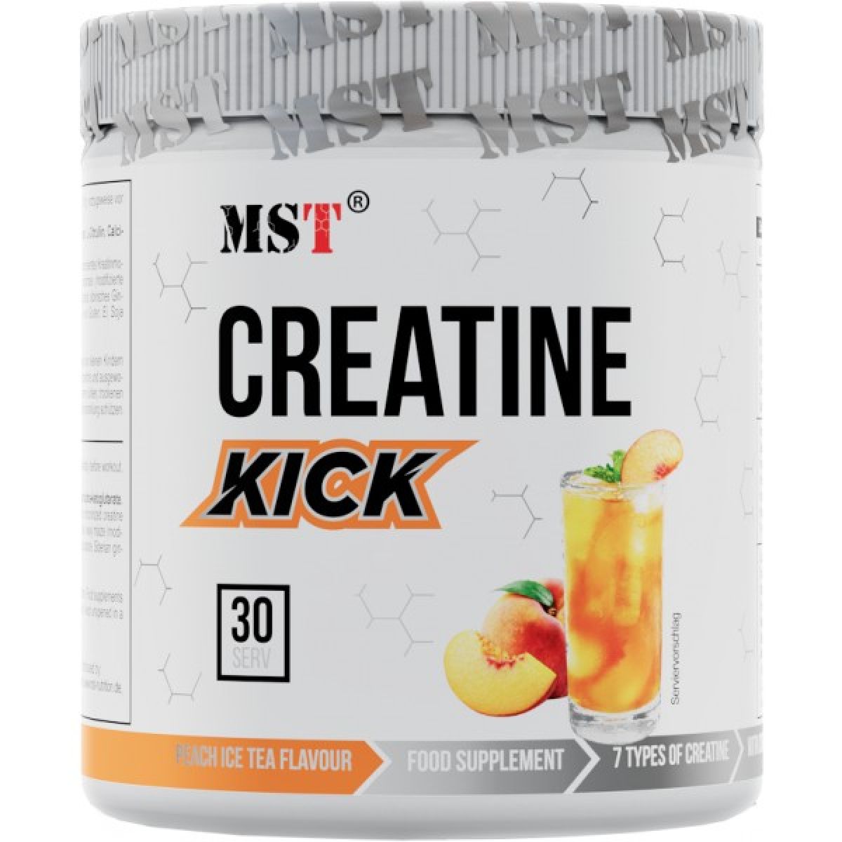 Creatine Kick - 300 g, broskvový ledový čaj Creatine Kick - 300 g, broskvový ledový čaj