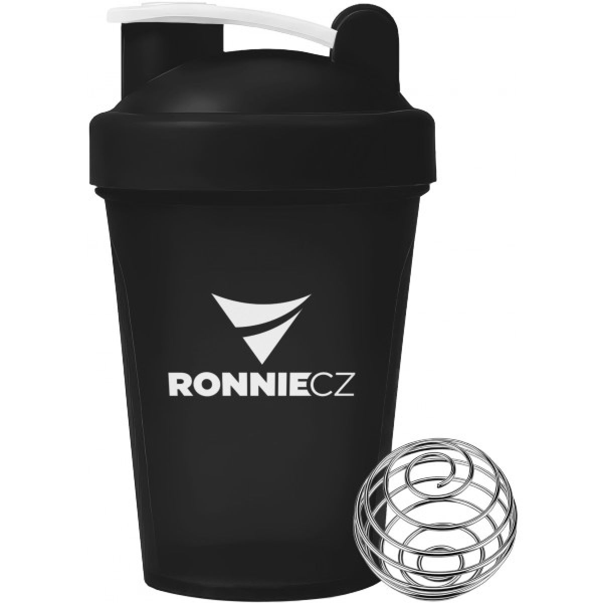 Šejkr Ronnie.cz s míchací pružinkou - 400 ml (černý) Šejkr Ronnie.cz s míchací pružinkou - 400 ml (černý)