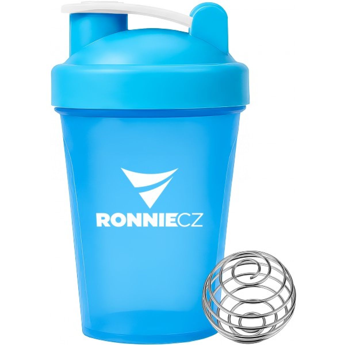 Šejkr Ronnie.cz s míchací pružinkou - 400 ml (modrý) Šejkr Ronnie.cz s míchací pružinkou - 400 ml (modrý)