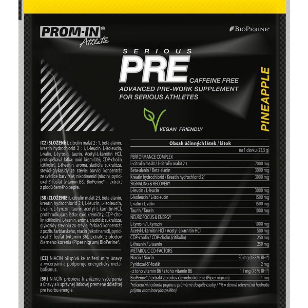Serious PRE 2.0 (sáčky) - 23,5 g, ananas Serious PRE 2.0 (sáčky) - 23,5 g, ananas