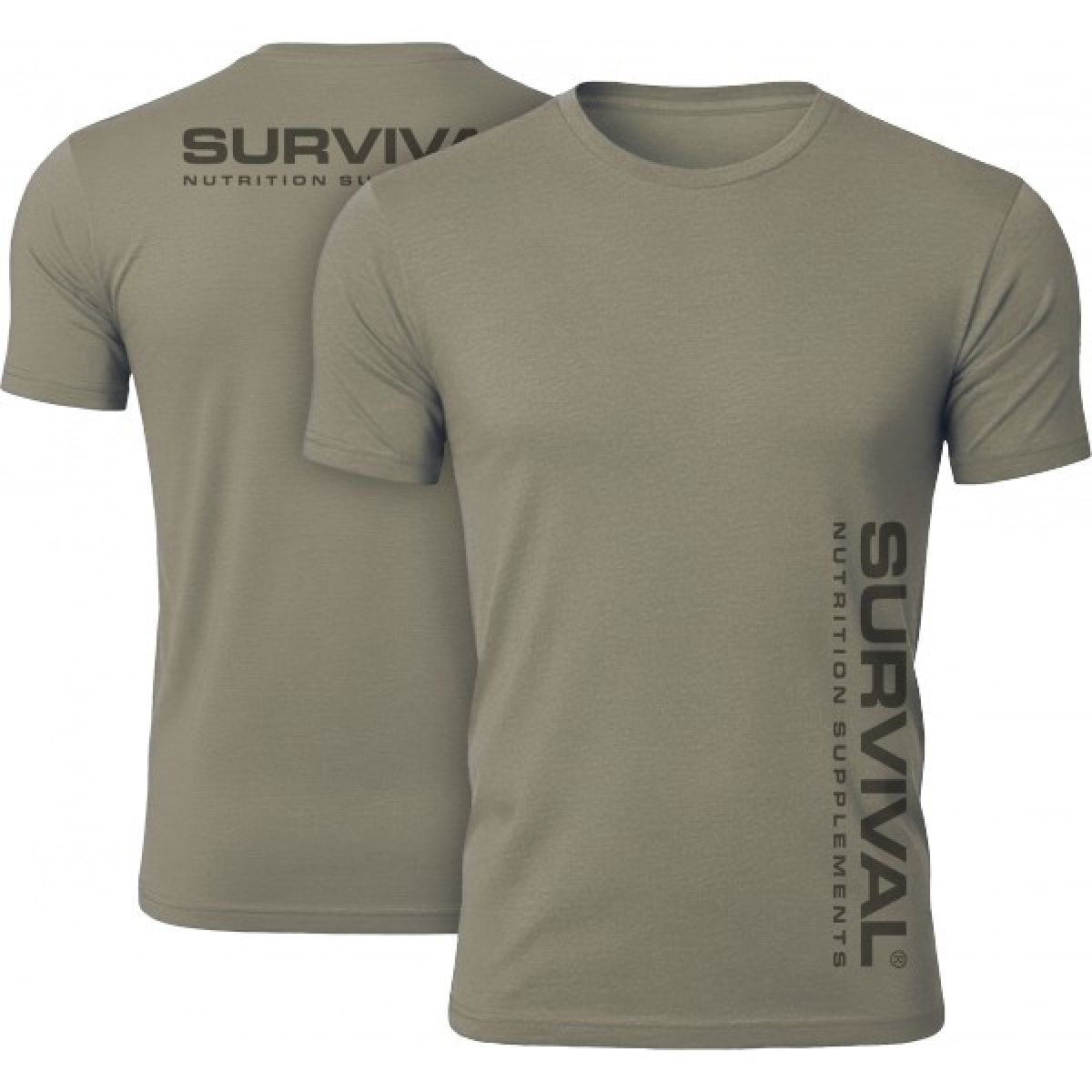 Pánské triko Survival Classic (khaki) - khaki - M Pánské triko Survival Classic (khaki) - khaki - M