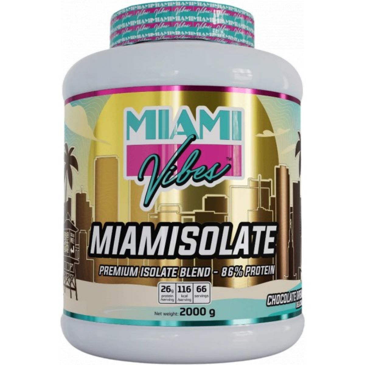 Miami Premium Whey Isolate Blend - 2000 g, vanilka Miami Premium Whey Isolate Blend - 2000 g, vanilka
