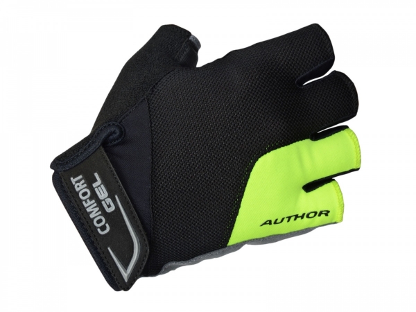 AUTHOR Rukavice Men Comfort Gel X6 k/p M (žlutá-neonová/černá) AUTHOR Rukavice Men Comfort Gel X6 k/p M (žlutá-neonová/černá)