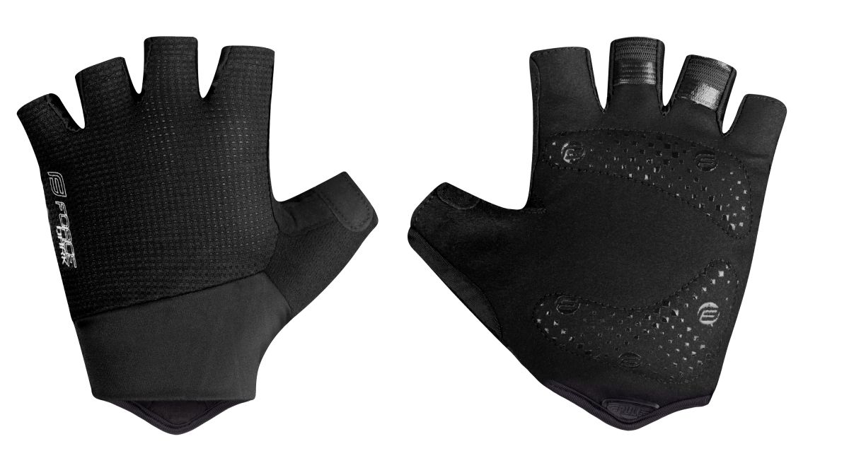 rukavice FORCE DARK gel černé XXL rukavice FORCE DARK gel černé XXL