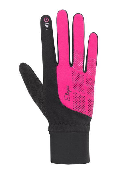 Etape dámské rukavice SKIN WS+ černá/růžová