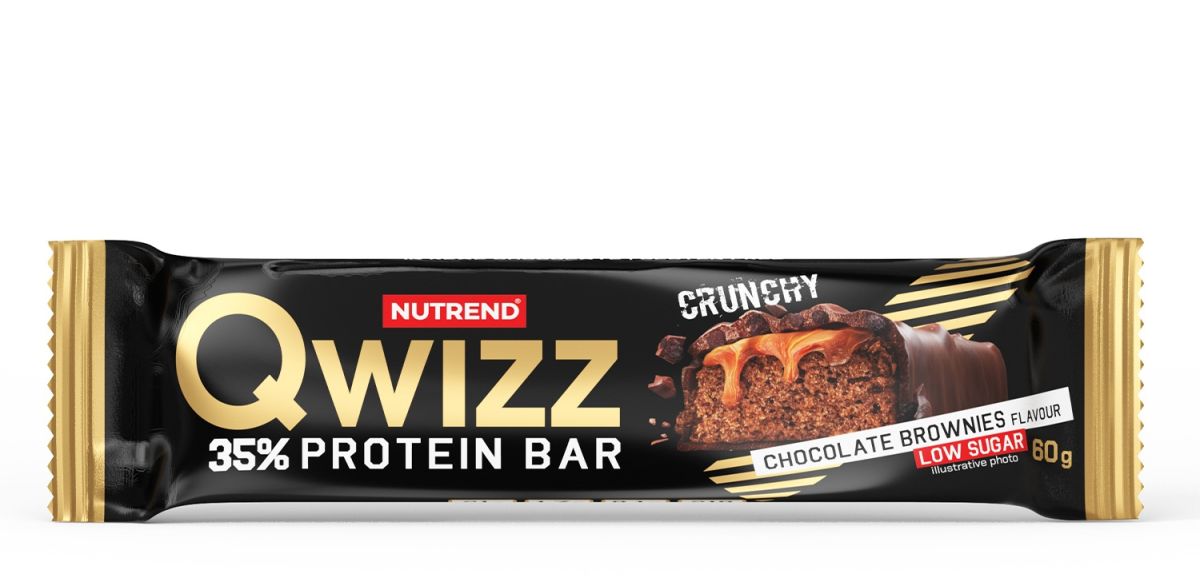 Nutrend tyčinka QWIZZ 35% PROTEIN BAR 60 g čoko brownies Nutrend tyčinka QWIZZ 35% PROTEIN BAR 60 g čoko brownies