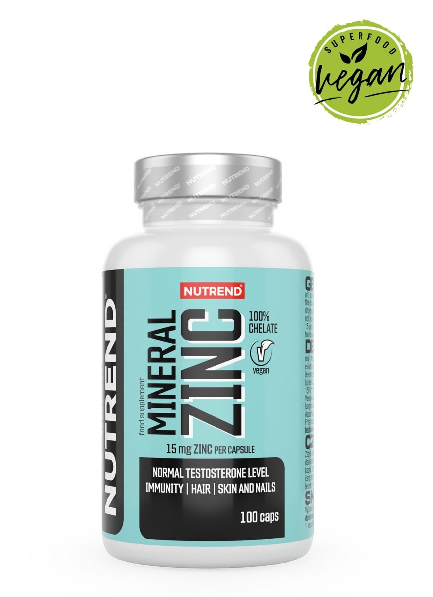 Nutrend MINERAL ZINC 100% chelate 100 kapslí Nutrend MINERAL ZINC 100% chelate 100 kapslí