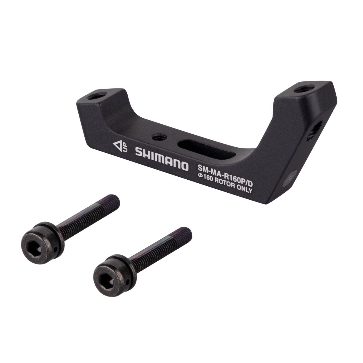adaptér zadní SHIMANO FLAT/POST 160mm, černý adaptér zadní SHIMANO FLAT/POST 160mm, černý