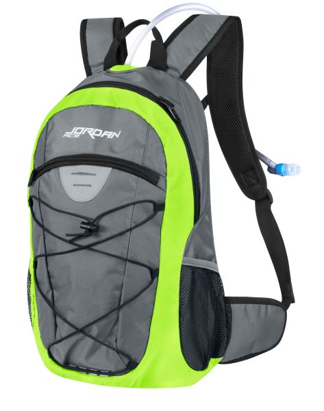 batoh FORCE JORDAN PLUS 20L+2L rezervoár šedo-fluo