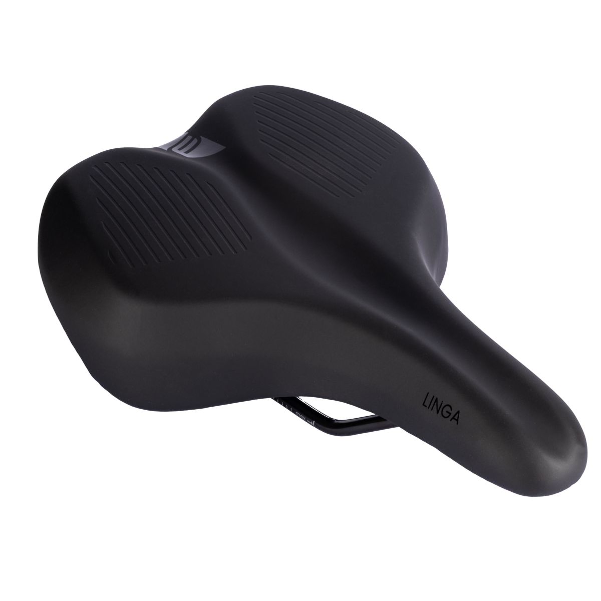 sedlo FORCE LINGA2 turistické dámské, černé sedlo FORCE LINGA2 turistické dámské, černé