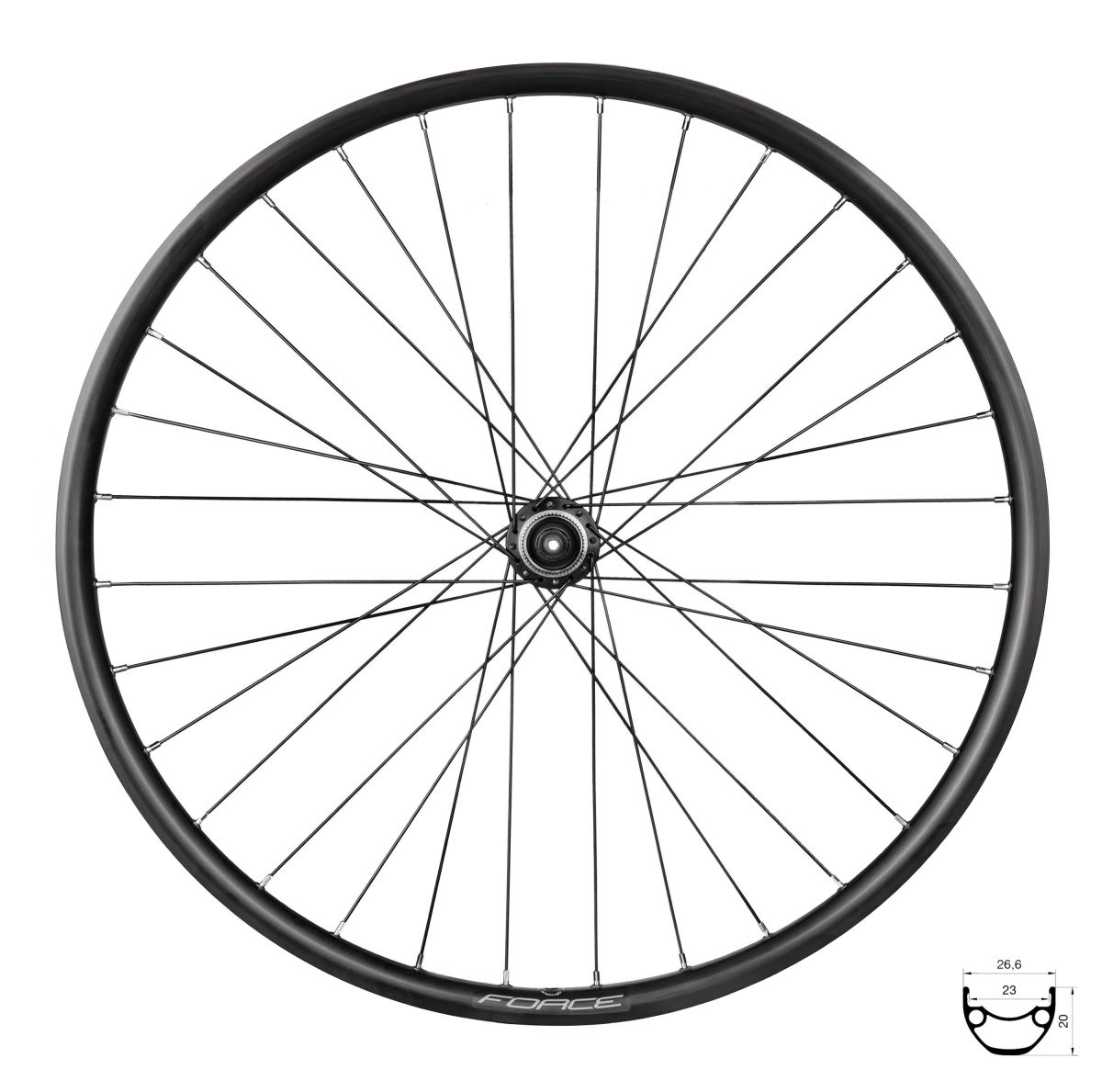 kolo přední FORCE XC DISC 559x23 HBM475 6d 36d kolo přední FORCE XC DISC 559x23 HBM475 6d 36d