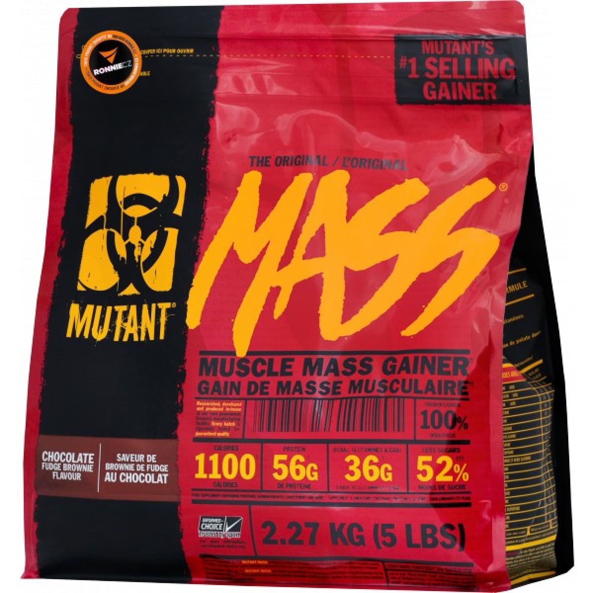 Mutant Mass Gainer - 2270 g, trojitá čokoláda Mutant Mass Gainer - 2270 g, trojitá čokoláda
