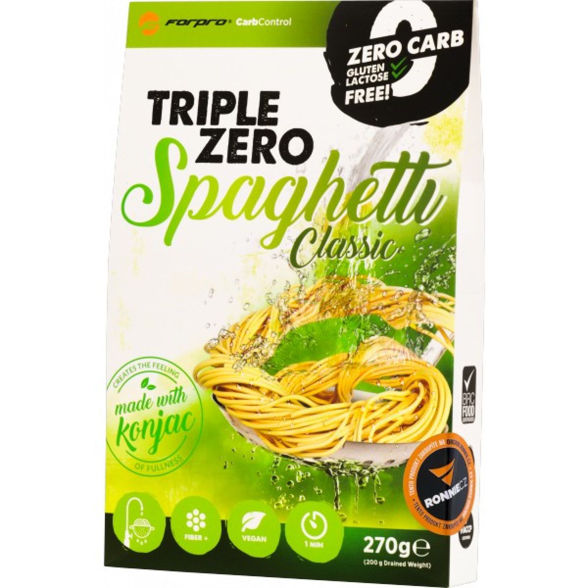 Konjakové těstoviny bez sacharidů ForPro® (spaghetti) Konjakové těstoviny bez sacharidů ForPro® (spaghetti)