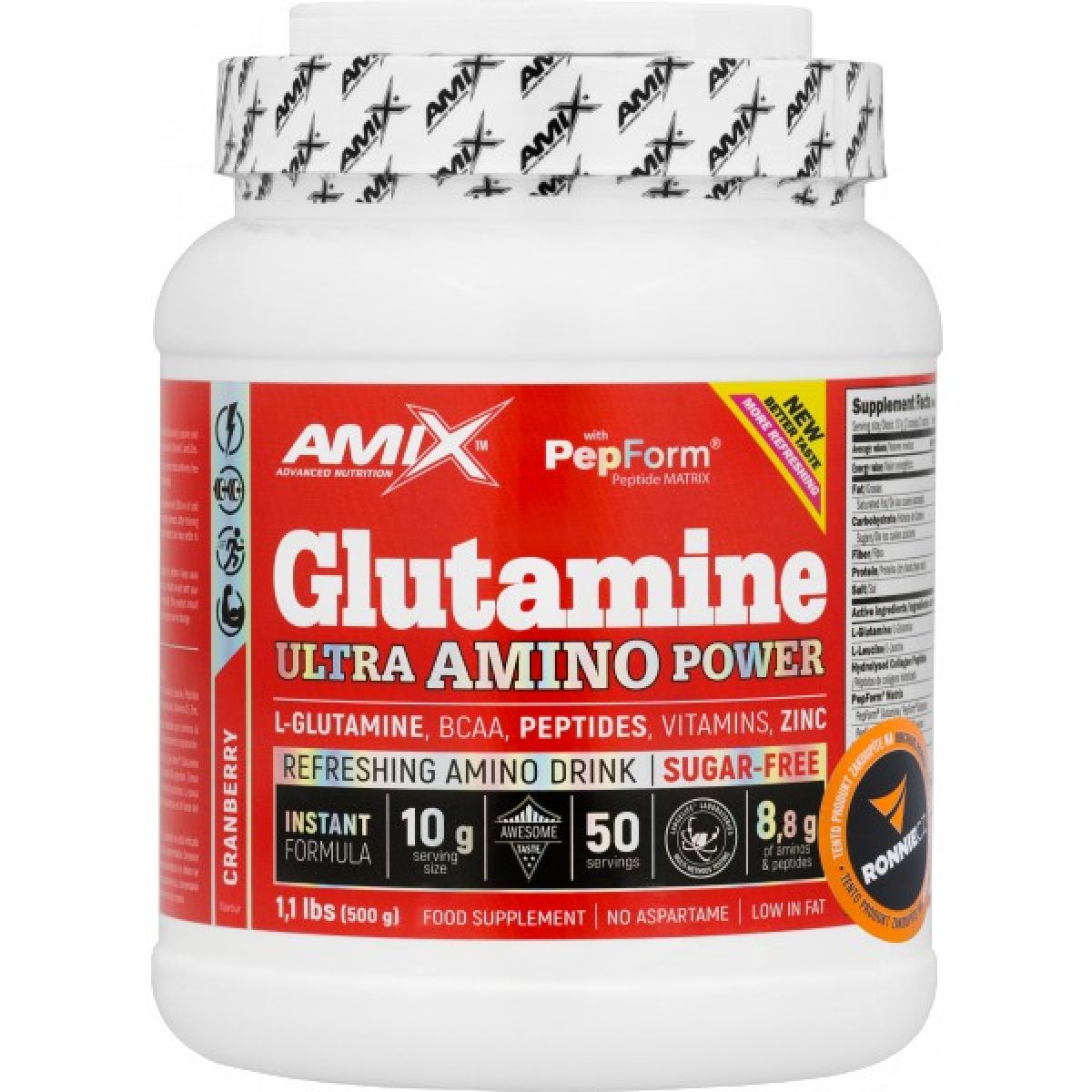 Glutamine & Ultra Amino Power - 500 g, cola Glutamine & Ultra Amino Power - 500 g, cola
