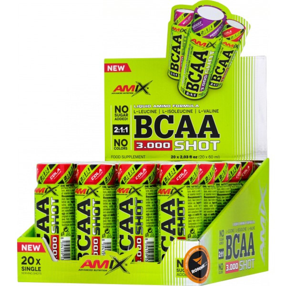 BCAA 3000 Shot - 20x 60 ml, meloun BCAA 3000 Shot - 20x 60 ml, meloun