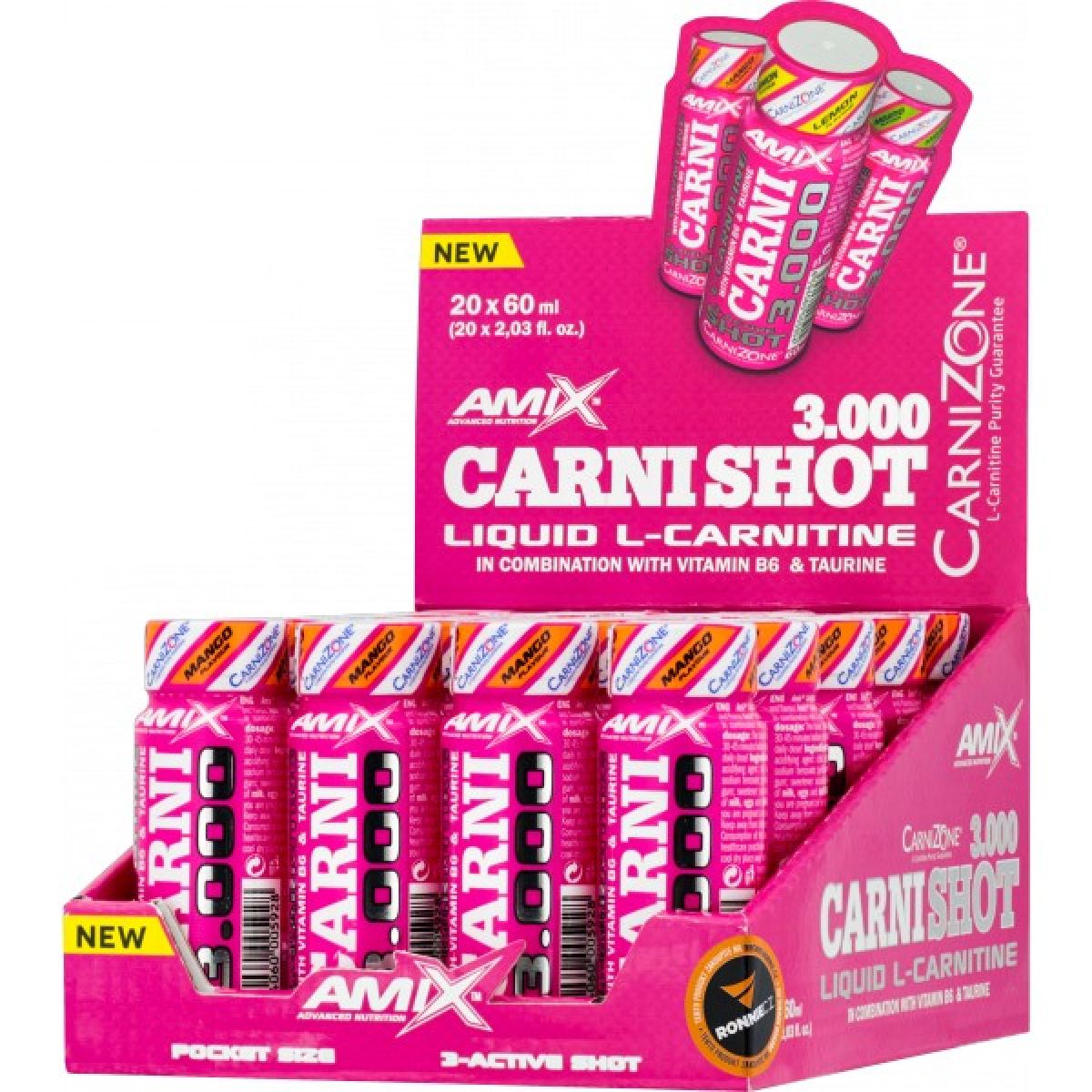 CarniShot 3000 - 20x 60 ml, citron CarniShot 3000 - 20x 60 ml, citron