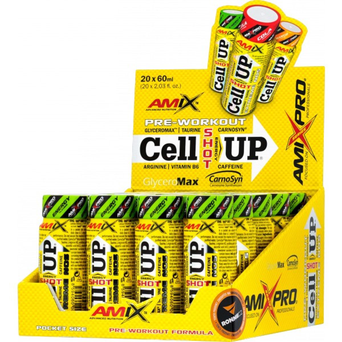 CellUp Shot - 20x 60 ml, energy CellUp Shot - 20x 60 ml, energy