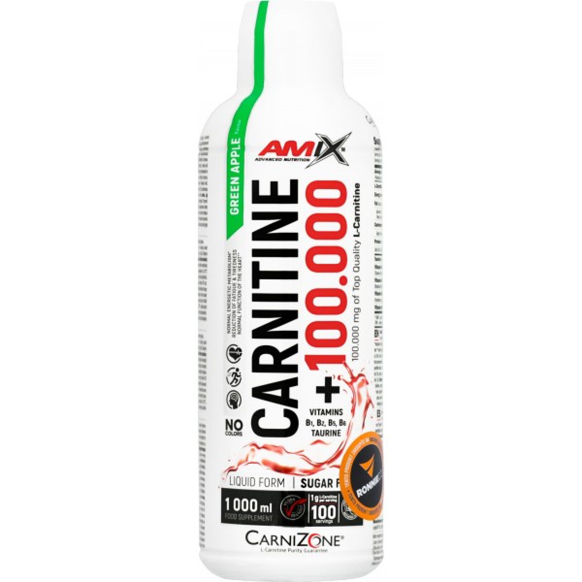 Carnitine 100000 - 1000 ml, višeň-malina Carnitine 100000 - 1000 ml, višeň-malina