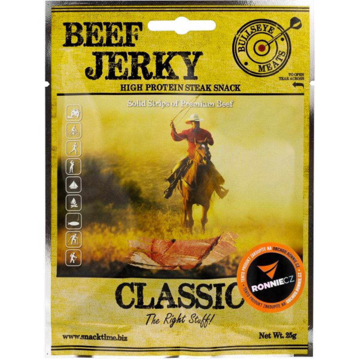 Sušené maso Bullseye Meats Beef Jerky - 25 g, uzené Sušené maso Bullseye Meats Beef Jerky - 25 g, uzené