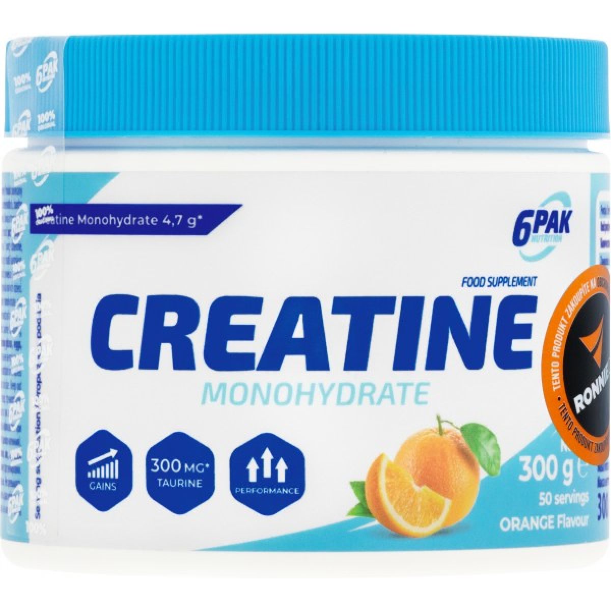 Creatine Monohydrate + taurin - 300 g, jablko Creatine Monohydrate + taurin - 300 g, jablko