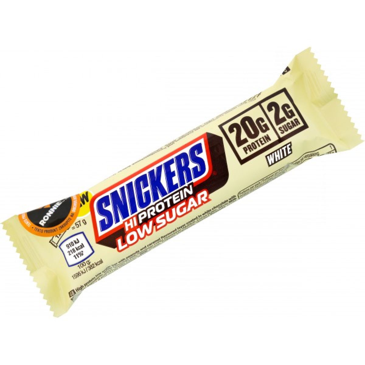 Snickers HiProtein Low Sugar Bar - 57 g, lískový oříšek Snickers HiProtein Low Sugar Bar - 57 g, lískový oříšek