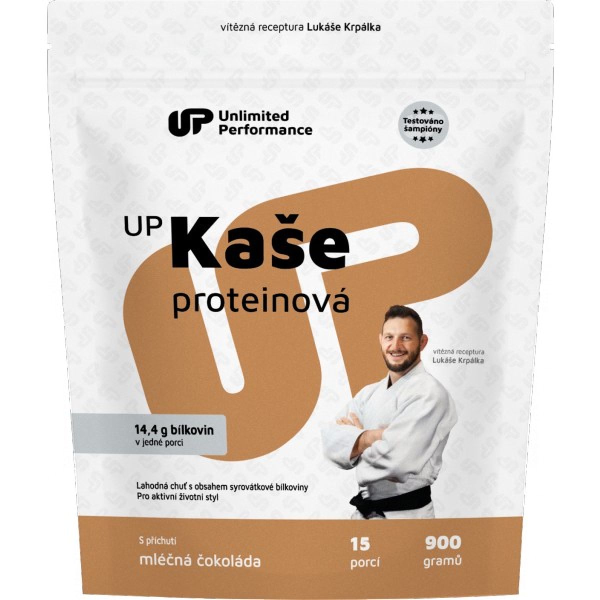 UP kaše proteinová - 900 g, vanilka-mák UP kaše proteinová - 900 g, vanilka-mák
