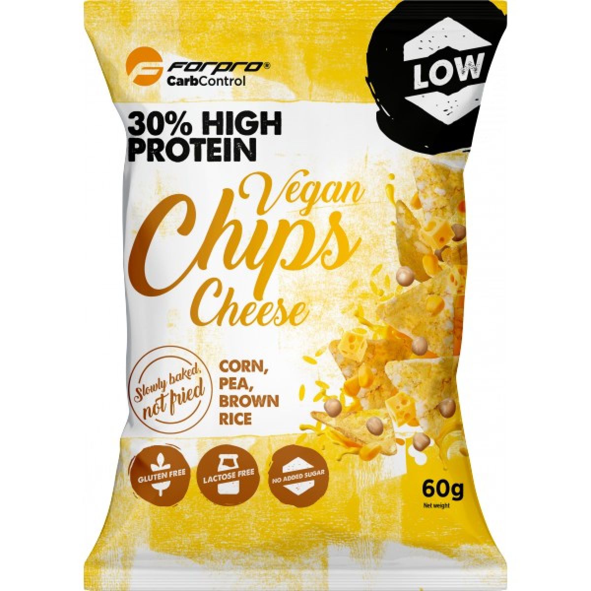 Proteinové veganské chipsy ForPro® - 60 g, barbecue (dop. spotř. 13. 01. 2026) Proteinové veganské chipsy ForPro® - 60 g, barbecue (dop. spotř. 13. 01. 2026)