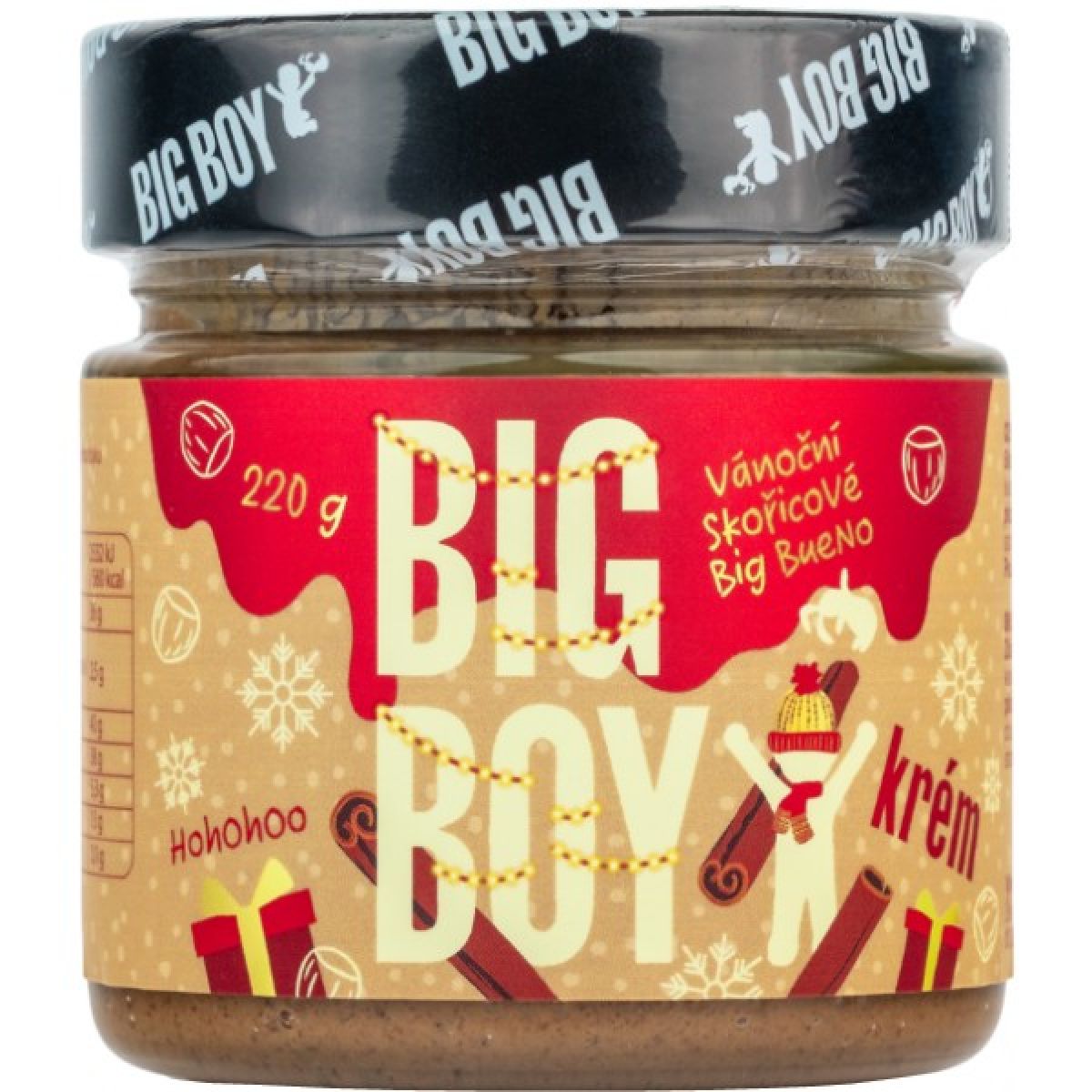 Lískoořechový krém Vánoční skořicové Big Bueno Lískoořechový krém Vánoční skořicové Big Bueno