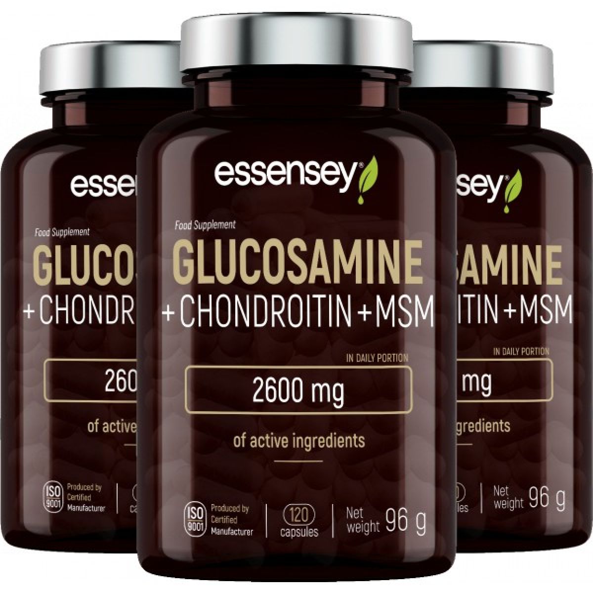 Essensey Glucosamine + Chondroitin + MSM - akce 2+1 Essensey Glucosamine + Chondroitin + MSM - akce 2+1