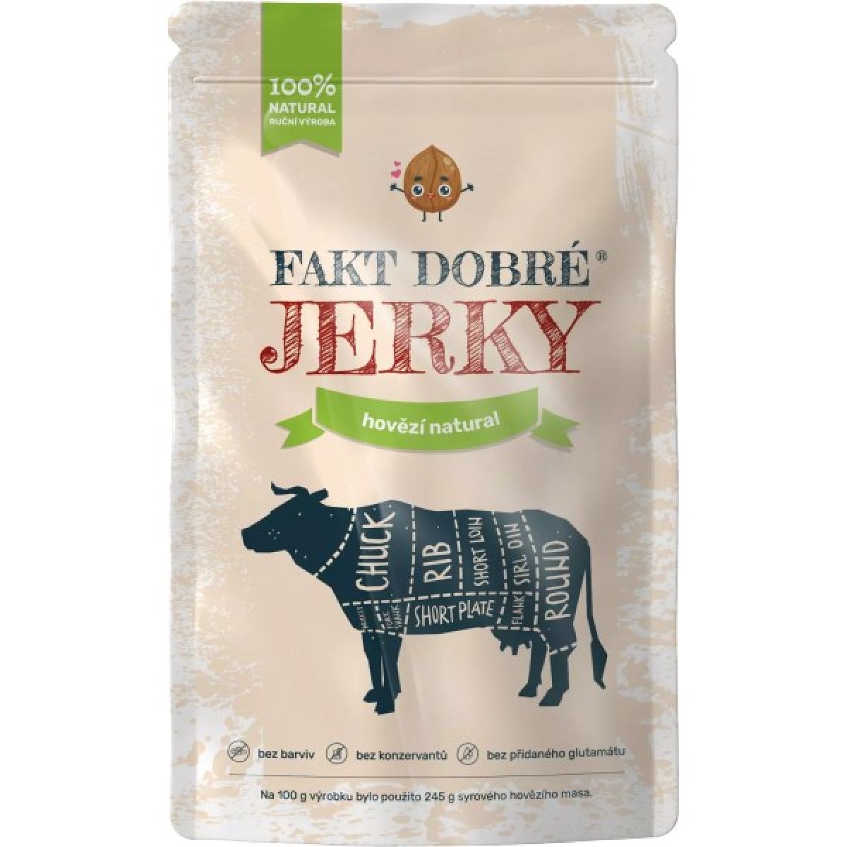 Sušené maso Jerky hovězí natural Sušené maso Jerky hovězí natural