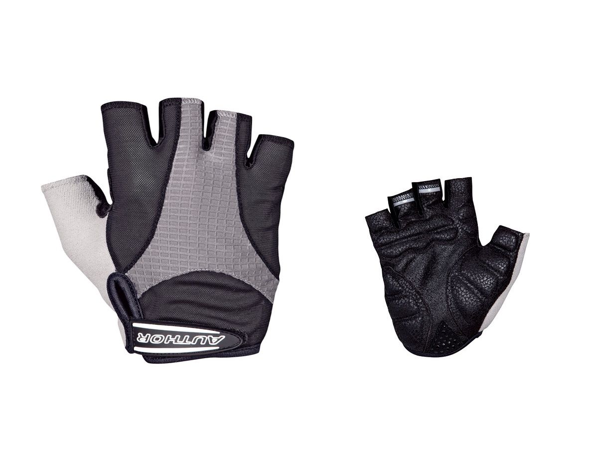 AUTHOR Rukavice Men Elite Gel k/p S (šedá/černá) AUTHOR Rukavice Men Elite Gel k/p S (šedá/černá)