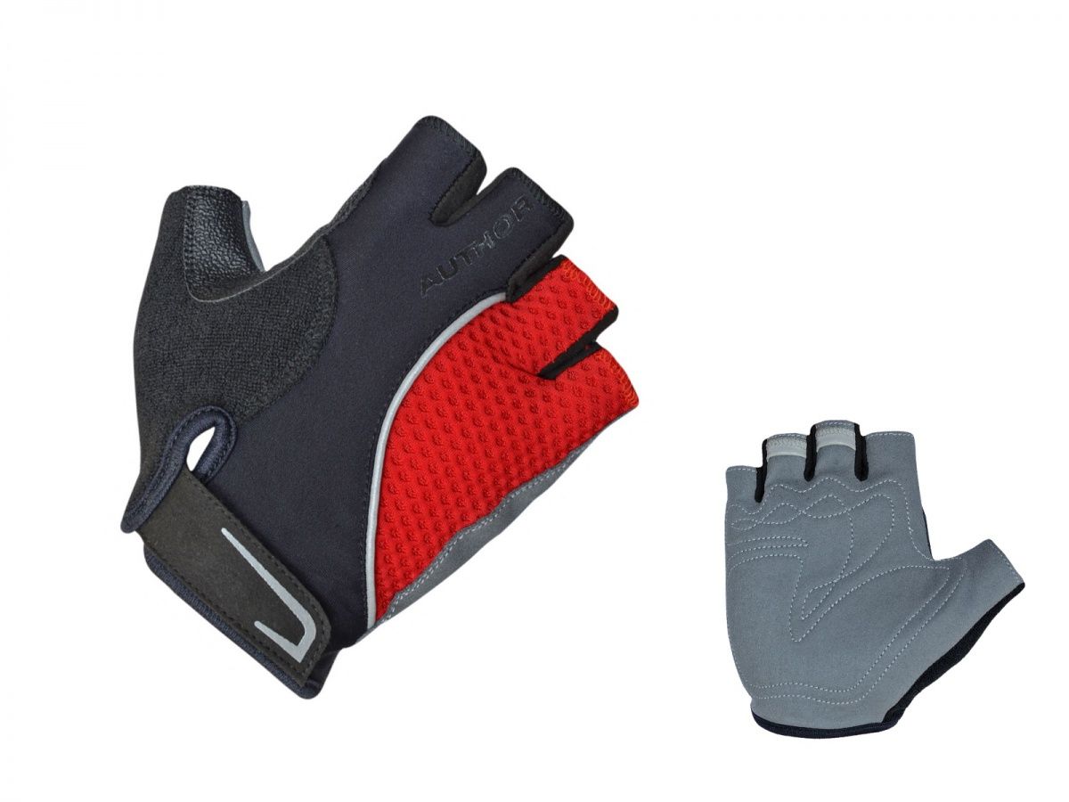 AUTHOR Rukavice Team X6 k/p M (červená/černá) AUTHOR Rukavice Team X6 k/p M (červená/černá)