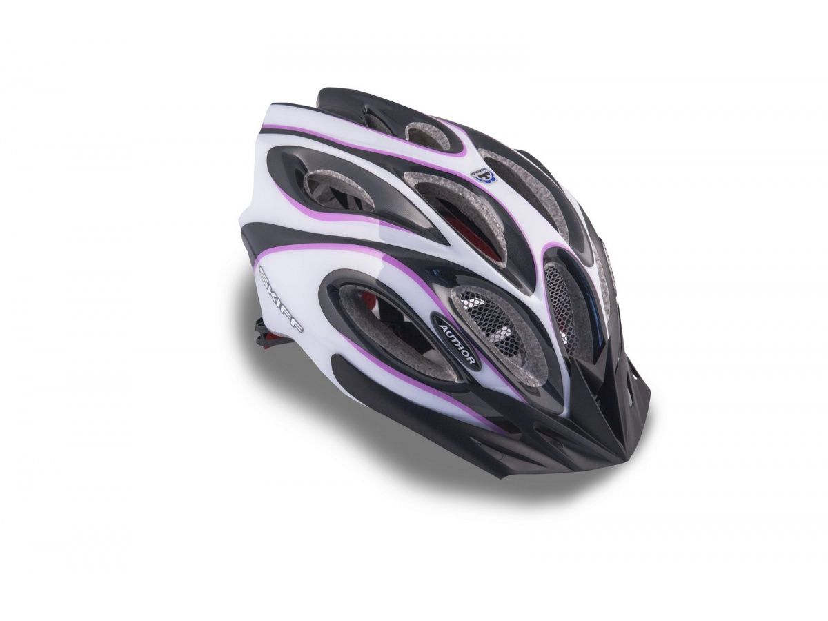 AUTHOR Přilba Skiff Inmold 58-62cm (144 bílá/fialová/černá) AUTHOR Přilba Skiff Inmold 58-62cm (144 bílá/fialová/černá)