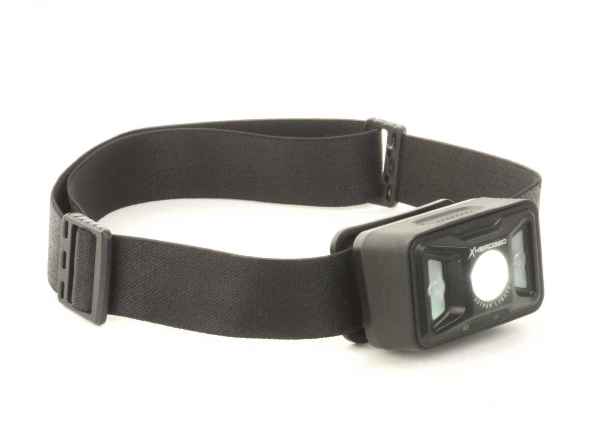 AUTHOR Čelovka X-Head 450 lm Silicone USB (bílá/zelená LED) (černá) AUTHOR Čelovka X-Head 450 lm Silicone USB (bílá/zelená LED) (černá)