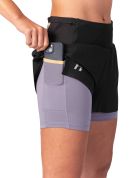 Kraťasy Hannah TISH SHORTS anthracite 36