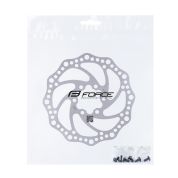 kotouč brzdový FORCE-6 140 mm, 6 děr, stříbrný