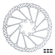 kotouč brzdový FORCE-7 180 mm, 6 děr, stříbrný