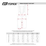 kraťasy FORCE MONO se šráky a vložkou, černé XXL