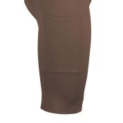 kraťasy FORCE MONO se šráky a vložkou, hnědé XXL