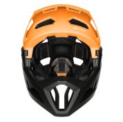 přilba FORCE VENOM downhill, oranžovo-černá L-XL