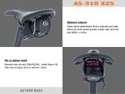 AUTHOR Brašna pod sedlo A-S310 TPN X25 (černá) AUTHOR Brašna pod sedlo A-S310 TPN X25 (černá)