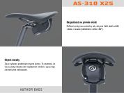 AUTHOR Brašna pod sedlo A-S310 TPN X25 (černá) AUTHOR Brašna pod sedlo A-S310 TPN X25 (černá)